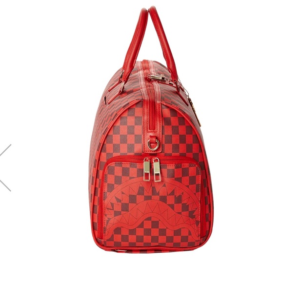 Sprayground Sharks in Paris Duffle Red Checked Edition - Picture 2 of 16